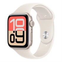 Apple Watch SE 3 Cellular 44mm Starlight Aluminium Case with Starlight Sport Band - S / M Apple