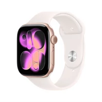 Apple Watch S11 Cellular 42mm Rose Gold Aluminium Case with Light Blush Sport Band - M / L Apple