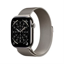 Apple Watch S11 Cellular 42mm Natural Titanium Case with Natural Milanese Loop Apple