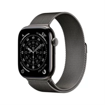 Apple Watch S11 Cellular 42mm Slate Titanium Case with Slate Milanese Loop Apple
