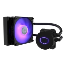 COOLER MASTER CPU hűtő MASTERLIQUID ML120L V2 RGB (vízhűtés), Fekete, (Gyárilag összeszerelt kivitel)