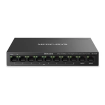 MERCUSYS Switch 8x100Mbps(8xPOE + ) + 2xLAN(1000Mbps), Fémházas Asztali / Rackes, MS110CMP TP-Link