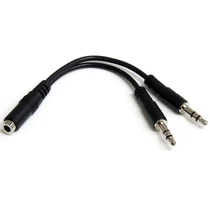 3.5MM 3 PIN HEADSET SPLITTER HEADSET SPLITTER ADAPTER - F/M
