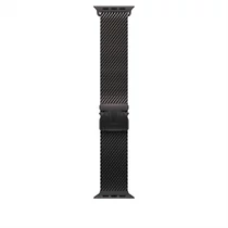 Apple Watch 49mm Milanese Loop: Black Titanium Milanese Loop - Large Apple