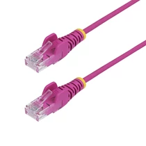 2.5M PINK SLIM CAT6 CABLE .