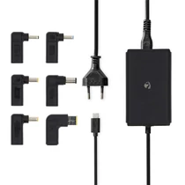 Nedis NBAU65110BK univerzális notebook / telefon / tablet töltő 65 W, GAN, 5 / 9 / 12 / 15 / 20 V DC, 2,4 / 3,0 /  3,25A NEDIS