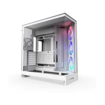 NZXT Ház ATX H9 FLOW RGB, Fehér, Üvegfalú NZXT