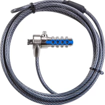 TARGUS Physical Lock / DEFCON™ T-Lock Resettable Combination Cable Lock for Laptop Computer and Desktop Security Cable Targus