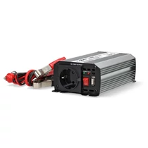 Nedis PIM30012FGY 12V DC - 230V AC inverter, 300W, csatlakozás: szivargyújtós, akku csipesz NEDIS