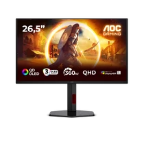 AOC OLED Gaming monitor 26,5" Q27G4SDR 2560x1440, 16:9, 1000cd / m2, 0,03ms, HDMI / DisplayPort / 2xUSB,360 Hz, áll.mag.,pivot AOC