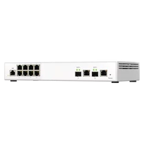 QNAP Switch QSW-M2108-2C 10-port, 8x2.5GbE, 2x10GbE SFP+ / RJ45 Combo Ports,  Web Managed QNAP