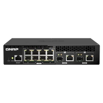 QNAP Switch 8x2500Mbps + 2x10000Mbs SFP+ / RJ45 Combo, Menedzselhető, Rackes - QSW-M2108R-2C QNAP