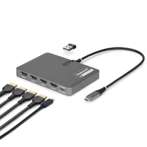 USB-C TO QUAD HDMI ADAPTER ADAPTER 4K 60HZ HDMI PD