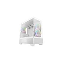 DEEPCOOL Ház Micro ATX CG380 3F, Tápegység nélkül, Fehér, Üvegfalú DEEPCOOL