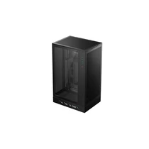 DEEPCOOL Ház Micro-ATX CH270 DIGITAL, Tápegység nélkül, fekete, Üvegfalú DEEPCOOL