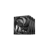 DEEPCOOL Rendszerhűtő Ventilátor FD12 V2 3IN1, 12cm, fekete (3db / csomag) DEEPCOOL