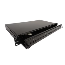 KELINE optikai patch panel kihúzható, 1U, 24xST, FC toldó számára KELine