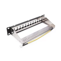 KELINE Patch Panel 1U 12 db csatlakozó számára, üres KELine