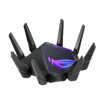 ASUS Wireless Router Quand Band AX16000 1xWAN(2.5Gbps) + 2xWAN / LAN(10Gbps) + 4xLAN(1Gbps) + 2 USB, ROG RAPTURE GT-AXE16000