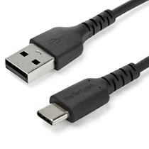 1 M USB 2.0 TO USB C CABLE CABLE BLACK ARAMID FIBER