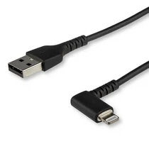 ANGLED LIGHTNING TO USB CABLE CABLE-APPLE MFI CERTIFIED-BLACK