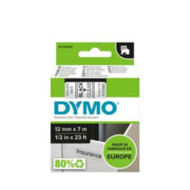 DYMO D1 45010 f.szalag 12mm x 7m víztiszta-fekete