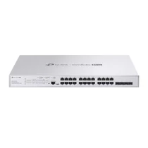TP-LINK Switch 24x1000Mbps(POE + ) + 4x10Gbps SFP+ +1xkonzol port Layer2+ Rackes Omada Pro, S5500-24GP4XF TP-Link