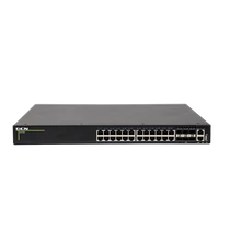 DCN Switch L3 24x 100 / 1000 / 2500Base-T RJ45 POE+ (720W) + 6x 1 / 10GBase-X SFP + , S5750X-24NT6X-SI DCN