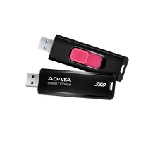 ADATA SSD Külső USB 3.2 1TB SC610, Fekete / Piros ADATA