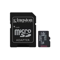 KINGSTON Memóriakártya MicroSDXC 64GB Industrial C10 A1 pSLC + Adapter Kingston