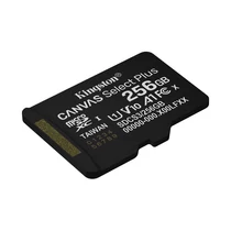 KINGSTON Memóriakártya MicroSDXC 256GB Canvas Select Plus Gen3 150R A1 Adaprer nélkül Kingston