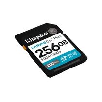 KINGSTON Memóriakártya SDXC 256GB Canvas Go Plus Gen4 200R C10 UHS-I U3 V30 Kingston
