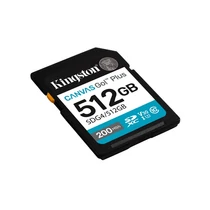 KINGSTON Memóriakártya SDXC 512GB Canvas Go Plus Gen4 200R C10 UHS-I U3 V30 Kingston
