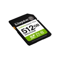 KINGSTON Memóriakártya SDXC 512GB Canvas Select Plus Gen3 150R C10 UHS-I U3 V30 Kingston