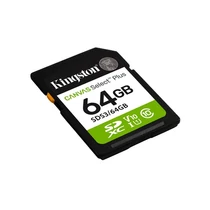 KINGSTON Memóriakártya SDXC 64GB Canvas Select Plus Gen3 100R C10 UHS-I U1 V10 Kingston