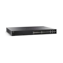 CISCO Switch 24x100Mbps + 2xGigabit kombó SFP + 2xSFP, Fémházas Rackes, Menedzselhető, SF350-24-K9-EU CISCO