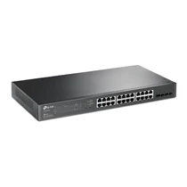 TP-LINK Switch 24x1000Mbps (24xPOE) + 4xGigabit SFP, Menedzselhető, SG2428P TP-Link