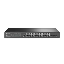 TP-LINK Switch 24x1000Mbps + 4xGigabit SFP + 2xkonzol port, Menedzselhető, SG3428 TP-Link