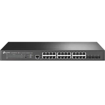TP-LINK Switch 24x2.5Gbps + 4x10GE SFP+ Layer2 Menedzselhető Rackes, SG3428XPP-M2 TP-Link
