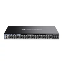 TP-LINK Switch 48x1000Mbps + 6x10Gbps SFP+ +2xUSB + 1xkonzol port + 1xUSB-C Layer3 Menedzselhető Rackes, SG6654X TP-Link