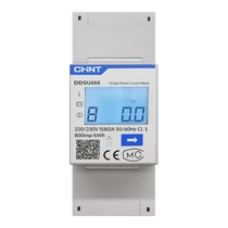 NJOY Kiegészítő DDSU666 LCD Kijelző, DIN Sínes rögzítés, Két irányú mérés, 1P2W csatlakozó nJoy - Copygo