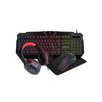 SILVERLINE gaming combo 4in1 szett, magyar kiosztású billentyűzet, headset, egér, egérpad