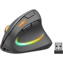 SPEEDLINK SL-630026-BK Piavo Pro újratölthető függőleges ergonomikus egér - vezeték nélküli, gumi-fekete SPEEDLINK