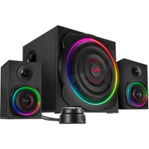 SPEEDLINK SL-830100-BK Gravity Carbon RGB háttérvilágítású 2.1 mélynyomó rendszer, fekete SPEEDLINK