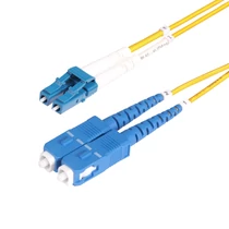 30M LC TO SC OS2 FIBER CABLE OS2/UPC/DUPLEX/LSZH