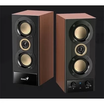 GENIUS 2.0 Hangszóró SP-HF800BT Jack 20 Watt Fa színű, Bluetooth Genius