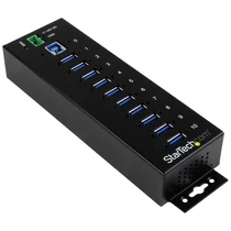 10 PORT INDUSTRIAL USB 3.0 HUB .