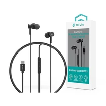 Devia Smart Series M1 Metal In-Ear sztereó fülhallgató - Type-C - fekete Devia