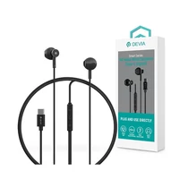 Devia Smart Series M2 Metal In-Ear sztereó fülhallgató - Type-C - fekete Devia