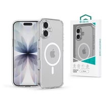 Devia Crystal Series Magnetic 360° kameravédős ütésálló tok - Apple iPhone 17 - átlátszó DEVIA